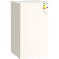 HOMCOM 91 Litre Freestanding Under Counter Fridge Freezer, Small Fridge with Chiller Box, Adjustable Thermostat, 47.5cm Wide, Beige