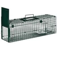 Outsunny Single Door Rat Trap for Small Animals, Dark Green