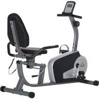 Indoor Exercise Bike with LCD Display, Quiet 8-Level Magnetic Resistance