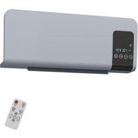 HOMCOM 2000W Wall Mounted Heater, 18-45C Temperature, Grey