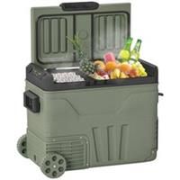 Outsunny 45L Camping Fridge Freezer Dual Zone Car Fridge, DC & AC, -20-20£