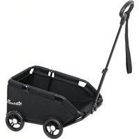 PawHut Pet Wagon Cart, Dog Stroller for Small Dogs and Cats with 4 Wheels, Safety Straps, Storage Bag, Mat