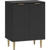 Sideboard Buffet Cabinet with Adjustable Shelf, Black