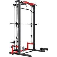 Cable Crossover Machine, Multifunction Power Cage for Home Gym with Pull Up Bar