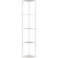 Modern Floor Lamp with 5-Tier Shelves and RGB Light for Bedroom Office