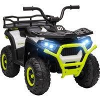 12V Kids Electric Ride on ATV w/ Spring Suspension, Storage Basket