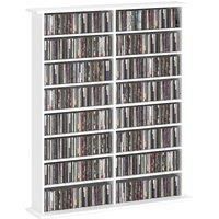720 CD/396 DVD/396 Blu-ray Storage Tower with 12 Adjustable Shelves