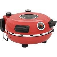 HOMCOM 1200W Pizza Oven, 12 Inch Electric Pizza Maker with Viewing Window, Dual Knob Temp & Timer Control, Overheat Protection, Red