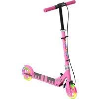 AIYAPLAY Scooter for Kids Ages 3-8 with Adjustable Handle, 2 Light up Wheels, Handbrake & Rear Brake for Girls and Boys, Pink