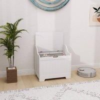 HOMCOM 61L Home Storage Chest - White, none