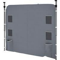 Outsunny 195 x 295cm Replacement Gazebo Sidewall - Grey