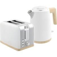 1.7L Fast Boil Kettle and 2 Slice Toaster Set with 6 Level Browning