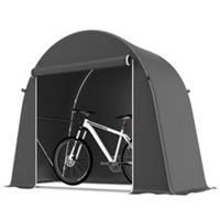 Outsunny 8 x 4 ft Garden Storage Shed Tent Bike Tent, Dark Grey
