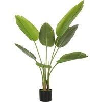 Faux Banana Leaf Tree with PEVA Leaves and Flocking for Home Office Decor