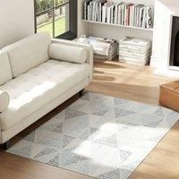 HOMCOM Modern Area Rug, Geometric Pattern Non-Slip Washable Rug, Soft Floor Carpet for Living Room, Bedroom, Dining Room, Home Office, 290 x 200 cm, Multi-Coloured