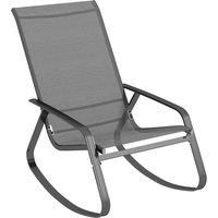 Outsunny Rocking Garden Chair - Grey