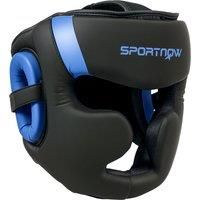 SPORTNOW Boxing Headguard, Boxing Headgear Helmet with Adjustable Strap for Full Face Protection for Kickboxing Sparring Martial Arts Karate Taekwondo, Blue