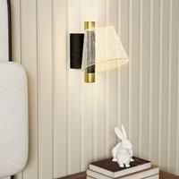 HOMCOM Led Wall Lamp 2 Pack, 5W Modern Indoor Starry Wall Light, Colour Temperature Adjustable 3000K/4000K/6500K, for Bedroom, Living Room, Hallway, Stairs, Black