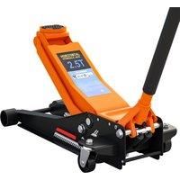 2.5 Ton Hydraulic Low Profile Floor Jack, Heavy Duty Car Trolley Jack, Orange