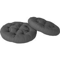 Outsunny Set of Two £60cm Outdoor Cushions - Dark Grey