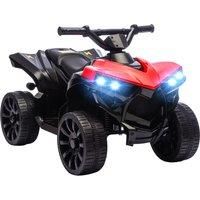 AIYAPLAY 6V Kids ATV, 4 Wheeler Electric Ride on Car with Music and LED Headlights, for Ages 3-8 Years Boys and Girls, Red