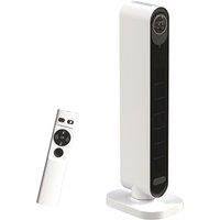 HOMCOM 2000W Ceramic Electric Heater with Fan, Timer, Oscillation - White