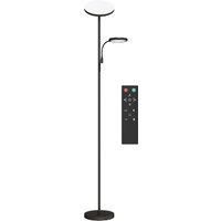 Mother and Child Floor Lamp with 4 Colour Temperature & Brightness Levels, Black