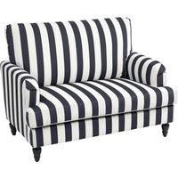 HOMCOM Modern Accent Chair, Velvet Single Sofa Armchair with Stripe, Turned Legs and Wide Seat, Upholstered Snuggle Chair for Living Room, Bedroom, Black and White