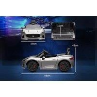 AIYAPLAY 12V Maserati Gran Turismo Folgore Lincesed Kids Electric Car with Remote Control, Soft Start, Grey