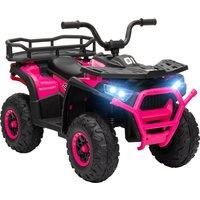 12V Kids Electric Ride on ATV w/ Spring Suspension, Storage Basket