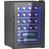 Quiet Freestanding Wine Fridge, 20 Bottle Under Counter Wine Cooler Fridge