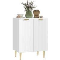 HOMCOM Adjustable Shelf Sideboard - White
