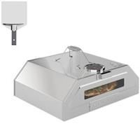 Outsunny Outdoor BBQ Pizza Oven with Thermometer for Gas/Charcoal BBQ Grills