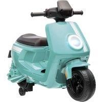 AIYAPLAY 6V Ride on Motorbike Kids Electric Motorbike w/ Headlight Music, Training Wheels, for Ages 18-36 Months - Green Aosom UK