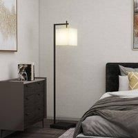 HOMCOM Floor Lamp for Living Room, 66" Modern Tall Standing Lamp with Adjustable Colour Temperatures & 10 Brightness Levels, Remote Control and Foot Switch for Bedroom Office, 9W LED Bulb Included