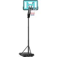 146-236cm Fully Adjustable Basketball Hoop Outdoor, Portable on Wheels
