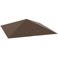 Outsunny 3 x 3(m) Gazebo Canopy Replacement Cover with Drain Holes, Brown