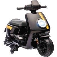 AIYAPLAY 6V Kids Electric Motorbike, Ride on Motorbike with Headlight, Music, Forward Reverse, Training Wheels, for Ages 18-36 Months, Black