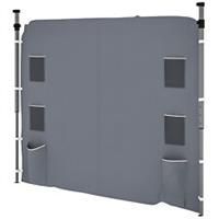 Outsunny Side Panel for 3x3 m Pop Up Gazebos, 1 Pack Sidewall Only, Grey