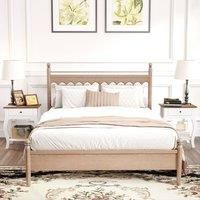 HOMCOM Bedside Tables Set of 2, Bedside Cabinets with Drawer, Shelf, White, White
