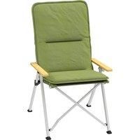 Outsunny Portable Camping Chair for Adults, High Back Folding Chair with Padded Seat and Carry Bag, Outdoor Recliner for Hiking, Fishing, Beach and Picnic, Green