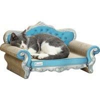 PawHut 2 in 1 Cat Scratcher with Catnip for Indoor Cats, 30.5 x 55 x 31.5cm, Light Blue