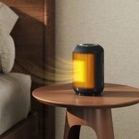 HOMCOM 1500W Ceramic Electric Heater - Black, none