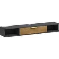 HOMCOM 120 cm Floating TV Stand with Storage - Charcoal Grey