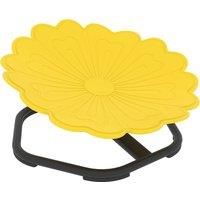 AIYAPLAY Flower-Shaped Sensory Spinning Chair with Non-Slip Base for Balance/Coordination, Yellow