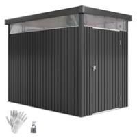 Outsunny 5.3 x 8.5ft Galvanised Steel Garden Shed with Roof Windows
