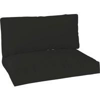 Outsunny 2 Seater Pallet Furniture Cushions Pallet Cushions, UPF20+ 220gsm Fabric, 20 cm Thick Outdoor Seat Pads, Black