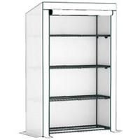 Outsunny 4 Tier Lean-to Mini Greenhouse with Reinforced PE Cover, Green