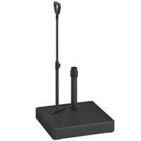 Outsunny Garden Parasol Base Parasol Stand, Sand/Water Filled, Black