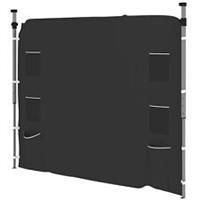 Outsunny Side Panel for 3x3 m Pop Up Gazebos, 1 Pack Sidewall Only, Black